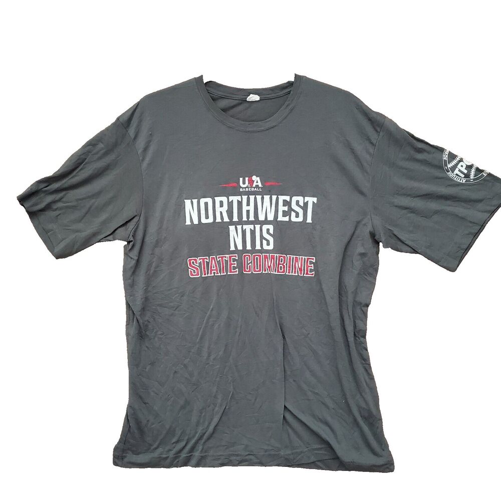 USA Baseball Northwest NTIS State Combine Gray Short Sleeve T-shirt Size Large L